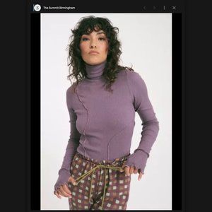 Back Beat Co. Hemp Rib Turtleneck - Size Small